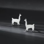 Bortwide "Dainty Alpaca" Sterling Silver Stud Earrings