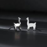 Bortwide "Dainty Alpaca" Sterling Silver Stud Earrings