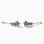 Bortwide "Star and Arrow" Sterling Silver Drop Earrings