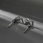 Bortwide "Star and Arrow" Sterling Silver Drop Earrings