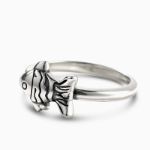 Bortwide "Petite Fish" Sterling Silver Ring