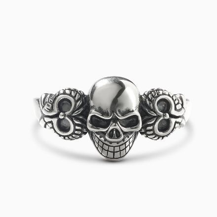 Bortwide "Skull on Wings" Sterling Silver Ring