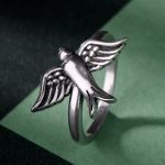 Bortwide "Flying Swallow" Bird Sterling Silver Ring