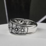 Bortwide "Flowers Bloom" Sterling Silver Women's Band