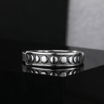 Bortwide "Moon Phase" Sterling Silver Dainty Ring