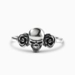 Bortwide "Skull and Roses" Sterling Silver Ring