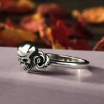 Bortwide "Skull and Roses" Sterling Silver Ring