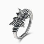 Bortwide Butterfly Design Sterling Silver Ring