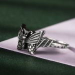 Bortwide Butterfly Design Sterling Silver Ring