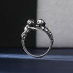 Bortwide "Kiss of Death" Skull Sterling Silver Ring