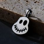 Bortwide "Cute Skull" Sterling Silver Charm