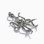 Bortwide Octopus Design Sterling Silver Charm