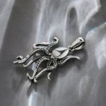 Bortwide Octopus Design Sterling Silver Charm