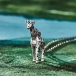 Bortwide "African Giraffe" Sterling Silver Necklace