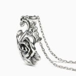 Bortwide "Rose" Flower Sterling Silver Necklace