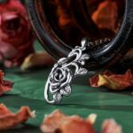 Bortwide "Rose" Flower Sterling Silver Necklace