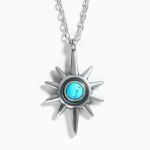 Bortwide "Star" Turquoise Sterling Silver Necklace