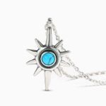 Bortwide "Star" Turquoise Sterling Silver Necklace