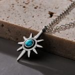 Bortwide "Star" Turquoise Sterling Silver Necklace