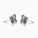 Bortwide "Adorable Butterfly" Sterling Silver Earrings