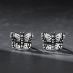 Bortwide "Adorable Butterfly" Sterling Silver Earrings