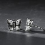 Bortwide "Adorable Butterfly" Sterling Silver Earrings