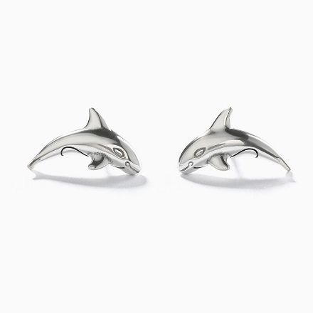 Bortwide "Small Orca" Sterling Silver Earrings