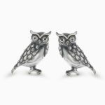 Bortwide "Wisdom Owl" Sterling Silver Earrings