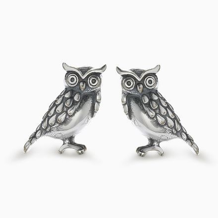 Bortwide "Wisdom Owl" Sterling Silver Earrings