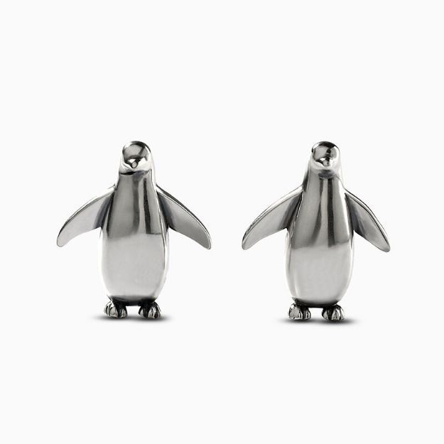 Bortwide "Small Penguin" Sterling Silver Earrings