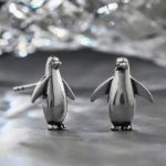 Bortwide "Small Penguin" Sterling Silver Earrings