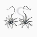 Bortwide Spider Design Sterling Silver Earrings