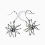 Bortwide Spider Design Sterling Silver Earrings