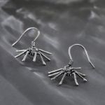 Bortwide Spider Design Sterling Silver Earrings