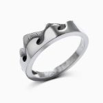 Bortwide "Mountain and Wave" Sterling Silver Ring