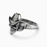 Bortwide "Cowboy" Skull Sterling Silver Ring