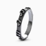 Bortwide "Music Notes" Sterling Silver Eternity Band