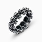 Bortwide "Phantom" Skull Sterling Silver Band