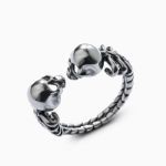 Bortwide "Lovers of Valdaro" Skull Sterling Silver Ring