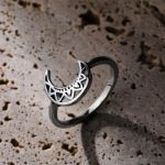 Bortwide "Celtic Moon" Sterling Silver Ring