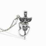 Bortwide "Skeleton" Biker Sterling Silver Necklace