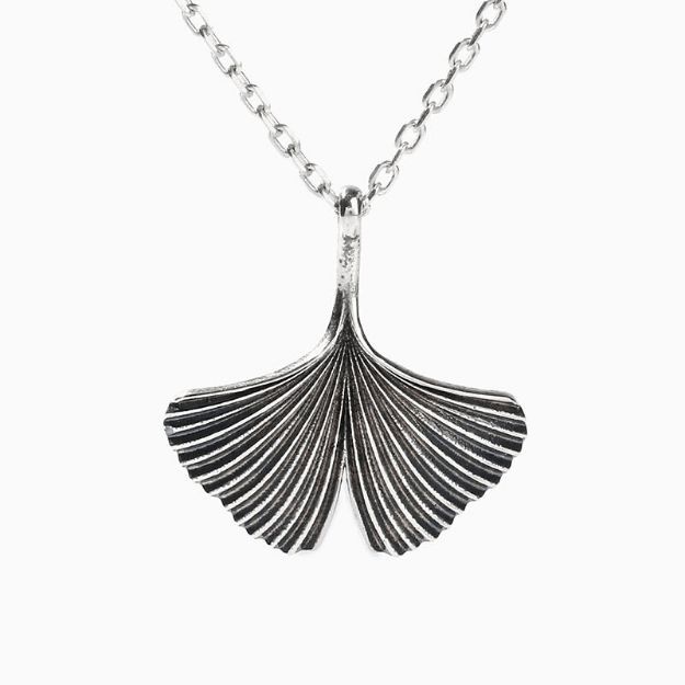 Bortwide Leaf Design Sterling Silver Necklace