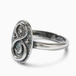 Bortwide "Celestial" Ouroboros Sterling Silver Ring