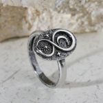 Bortwide "Celestial" Ouroboros Sterling Silver Ring