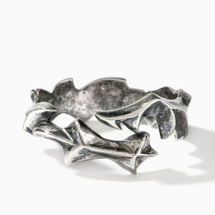 Bortwide "Dragon Flame" Sterling Silver Open Ring