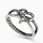 Bortwide "Intertwined Heart" Sterling Silver Ring
