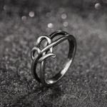 Bortwide "Intertwined Heart" Sterling Silver Ring