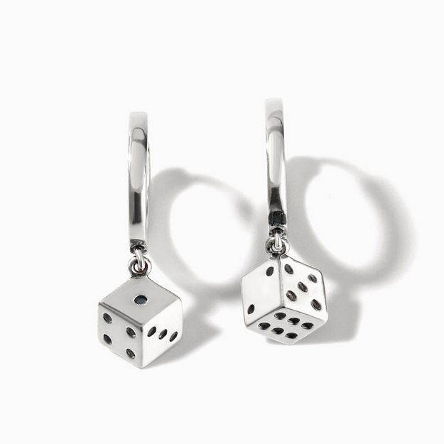 Bortwide "Roll Da Dice" Sterling Silver Earrings