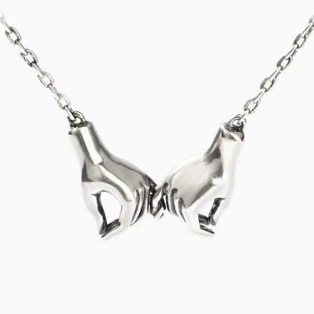 Bortwide "Make A Promise" Gesture Sterling Silver Necklace