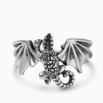 Bortwide "Flight Bat" Sterling Silver Open Ring